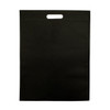 Pack of 25 Black Coloured 35x25cm Non-Woven Patch Handle Bags