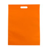 Pack of 25 Orange Coloured 40x30cm Non-Woven Patch Handle Bags