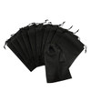 Pack of 25 Black Coloured 25x16cm Non-Woven Drawstring Bags