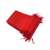 Pack of 25 Red Coloured 25x16cm Non-Woven Drawstring Bags