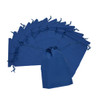 Pack of 25 Blue Coloured 21x29cm PEVA Frosted Drawstring Bags