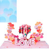 Elegant Love Roses & Hearts 3D Pop Up Valentine's Day Card