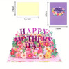Festive Flower Bouquet 3D Pop Up Mother's Day Card