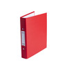 Pack of 10 A5 Red Paper Over Board Ring Binders by Janrax