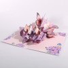 Lilac Flowers Flying & Butterflies Dancing Best Wishes 3D Pop Up Greeting Card