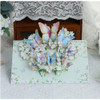 Magnolia Flowers Flying & Butterflies Dancing Best Wishes 3D Pop Up Greeting Card
