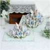 Magnolia Flowers Flying & Butterflies Dancing Best Wishes 3D Pop Up Greeting Card