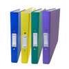Pack of 4 A4 Paper Over Board Ring Binders – Yellow, Blue, Purple, Green