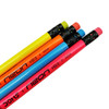 Pack of 12 Neon Rubber Tipped Graphite Pencils With Sharpener