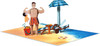 My Dad My Hero Beach Scene 3D Pop Up Greeting Card - Father's Day Birthday Thank You