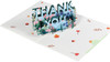 Lettering with Floral Blooms 3D Pop Up Thank You Card