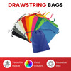 Pack of 25 White Coloured 12x9cm Non-Woven Drawstring Bags