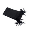Pack of 25 Black Coloured 19x10cm Non-Woven Drawstring Bags