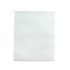 Pack of 25 White Coloured 32x22cm Non-Woven Drawstring Bags