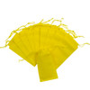 Pack of 25 Yellow Coloured 43x34cm Non-Woven Drawstring Bags