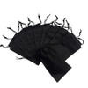 Pack of 25 Black Coloured 48x39cm Non-Woven Drawstring Bags