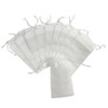 Pack of 25 White Coloured 48x39cm Non-Woven Drawstring Bags
