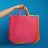 Pack of 25 White Coloured 35x25x10cm Non-Woven Bags with Handle