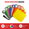 Pack of 25 White Coloured 40x30x10cm Non-Woven Bags with Handle