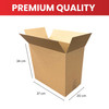 Cardboard Packing Box 37x20x34cm — 3mm Corrugated Flute