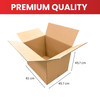Cardboard Packing Box 61x45.7x45.7cm — 5mm Corrugated Double Wall Flute