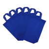Pack of 25 Blue Coloured 25x35x10cm Non-Woven Bags with Handle