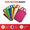 Pack of 25 Yellow Coloured 25x35x10cm Non-Woven Bags with Handle