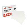 Pack of 100 White Plain 6x4" Record Cards – Blank Study Index Cards for Notes, Revision