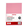 Pack of 10 A4 Pastel Pink Coloured Eva Foam Sheets
