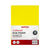 Pack of 10 A4 Yellow Coloured Eva Foam Sheets