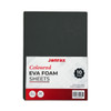 Pack of 10 A4 Black Coloured Eva Foam Sheets