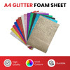 Pack of 10 A4 Purple Glitter Eva Foam Sheets