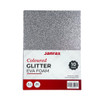 Pack of 10 A4 Grey Glitter Eva Foam Sheets