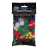 Pack of 70 Assorted Vivid Coloured Pom Poms by Crafty Bitz