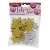 Pack of 60 Glitter Foam Gold And Silver Star Stickers by Emotionery