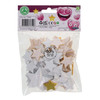 Pack of 60 Glitter Foam Gold And Silver Star Stickers by Emotionery