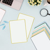 A4 Double Sided Magnetic Erasable MDF Plain Whiteboard With Black Border