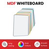 A4 Double Sided Magnetic Erasable MDF Plain Whiteboard With Cyan Border