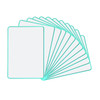 A4 Double Sided Magnetic Erasable MDF Plain Whiteboard With Cyan Border