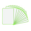 A4 Double Sided Magnetic Erasable MDF Plain Whiteboard With Green Border
