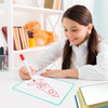 A4 Double Sided Magnetic Erasable MDF Plain Whiteboard With Yellow Border