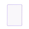A4 Double Sided Magnetic Erasable MDF Plain Whiteboard With Purple Border