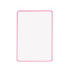 A4 Double Sided Magnetic Erasable MDF Plain Whiteboard With Pink Border