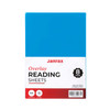 Pack of 8 A4 Plain Blue Dyslexia Overlay Reading Sheets – PET Material, Rounded Corners