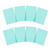 Pack of 8 A4 Plain Cyan Dyslexia Overlay Reading Sheets – PET Material, Rounded Corners