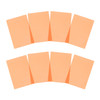 Pack of 8 A4 Plain Peach Dyslexia Overlay Reading Sheets – PET Material, Rounded Corners