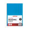 Pack of 8 A5 Plain Blue Dyslexia Overlay Reading Sheets – PET Material, Rounded Corners