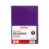 Pack of 8 A5 Plain Purple Dyslexia Overlay Reading Sheets – PET Material, Rounded Corners