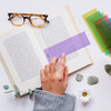 Pack of 8 Light Green 210x80mm Dyslexia Overlay Reading Strips – PET Material, Rounded Corners