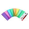 Pack of 8 Assorted Coloured 191x70mm Dyslexia Overlay Reading Rulers – PET Material, Rounded Corners